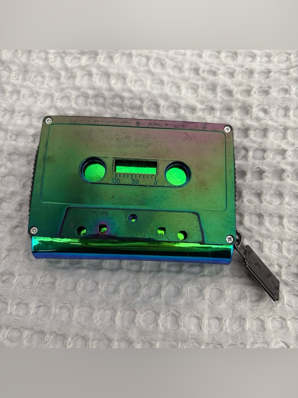 Fydelity Iridescent Holographic Cassette Tape Coin Purse Wallet – Unused
